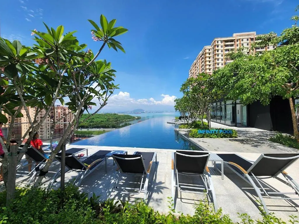 Appartement Urban Suites Georgetown Penang - Affordable - Luxurious Stay With Sea & Georgetown Views By Qistina Jelutong