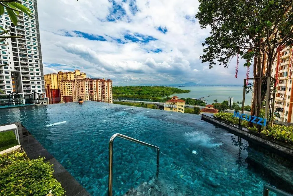 Appartement Urban Suites Georgetown Penang - Affordable - Luxurious Stay With Sea & Georgetown Views By Qistina Jelutong
